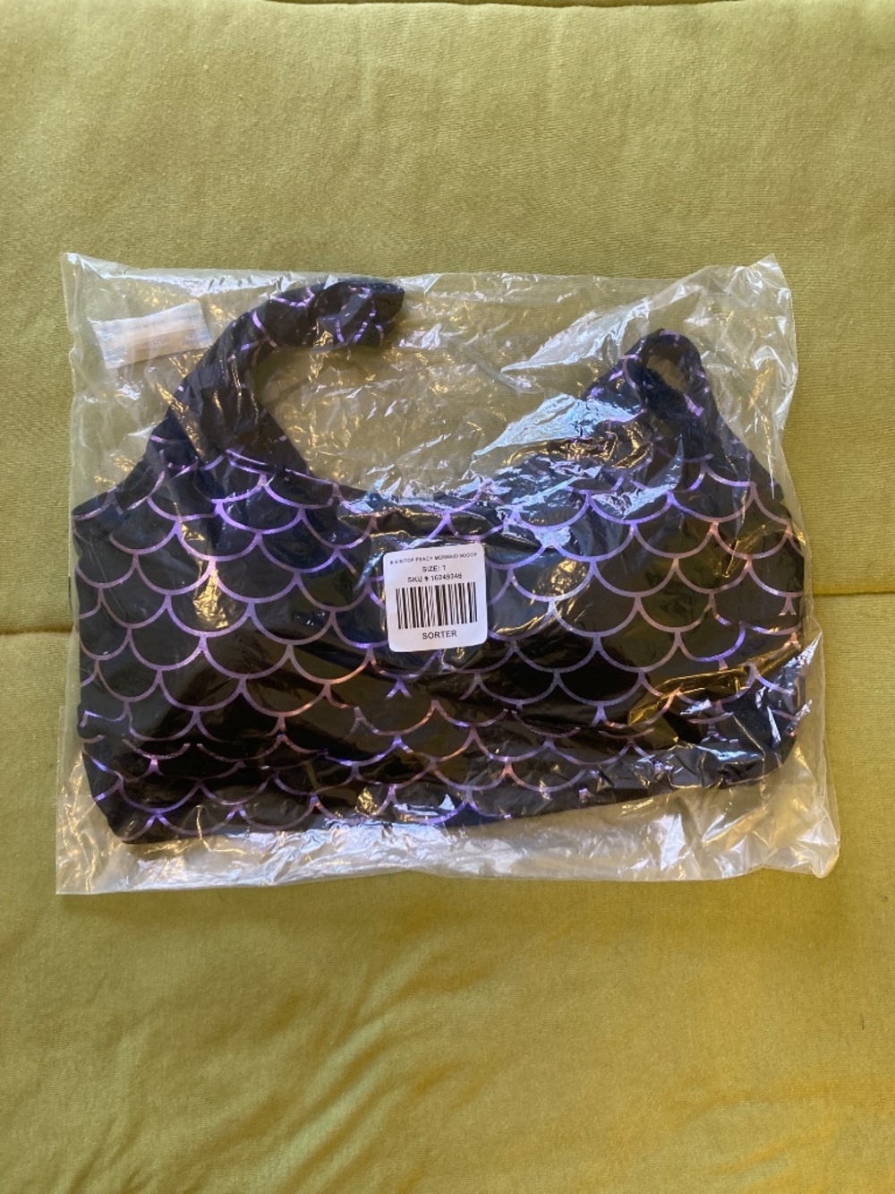 NWT Torrid Bikini Scoop Top, Mermaid, size 1 (14-16) - Picture 3 of 7